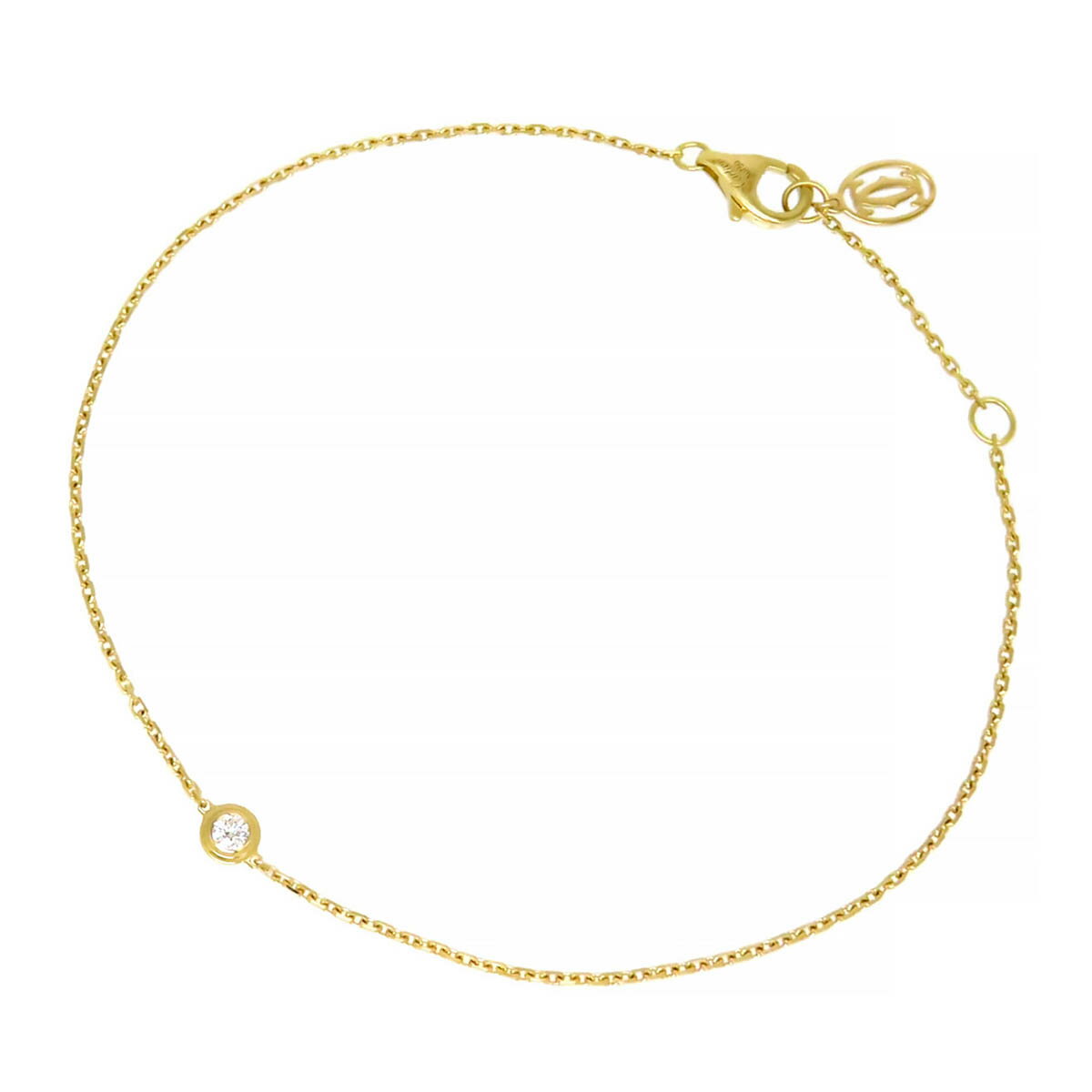 カルティエ ディアマン レジェ ブレスレット XS #18 B6045617 Au750 (K18YG) レディース CARTIER [美品] 【中古】 【ジュエリー】(4)