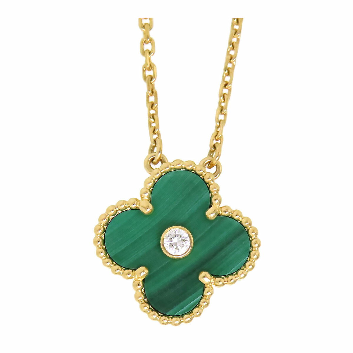 ヴァンクリーフ＆アーペル ヴィンテージ アルハンブラ ネックレス 2013年 ホリデー限定 Au750 (K18YG) レディース Van Cleef & Arpels [美品] 【中古】 【ジュエリー】のサムネイル