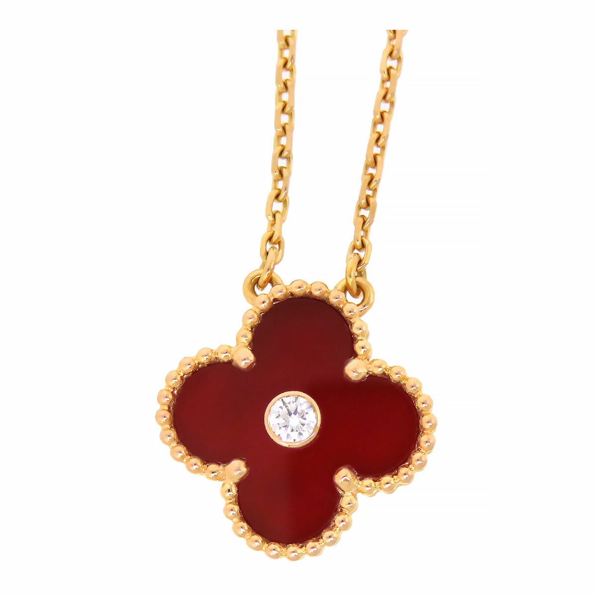 ヴァンクリーフ＆アーペル ヴィンテージ アルハンブラ ネックレス 2011年ホリデー限定 Au750 (K18PG) レディース Van Cleef & Arpels [美品] 【中古】 【ジュエリー】のサムネイル