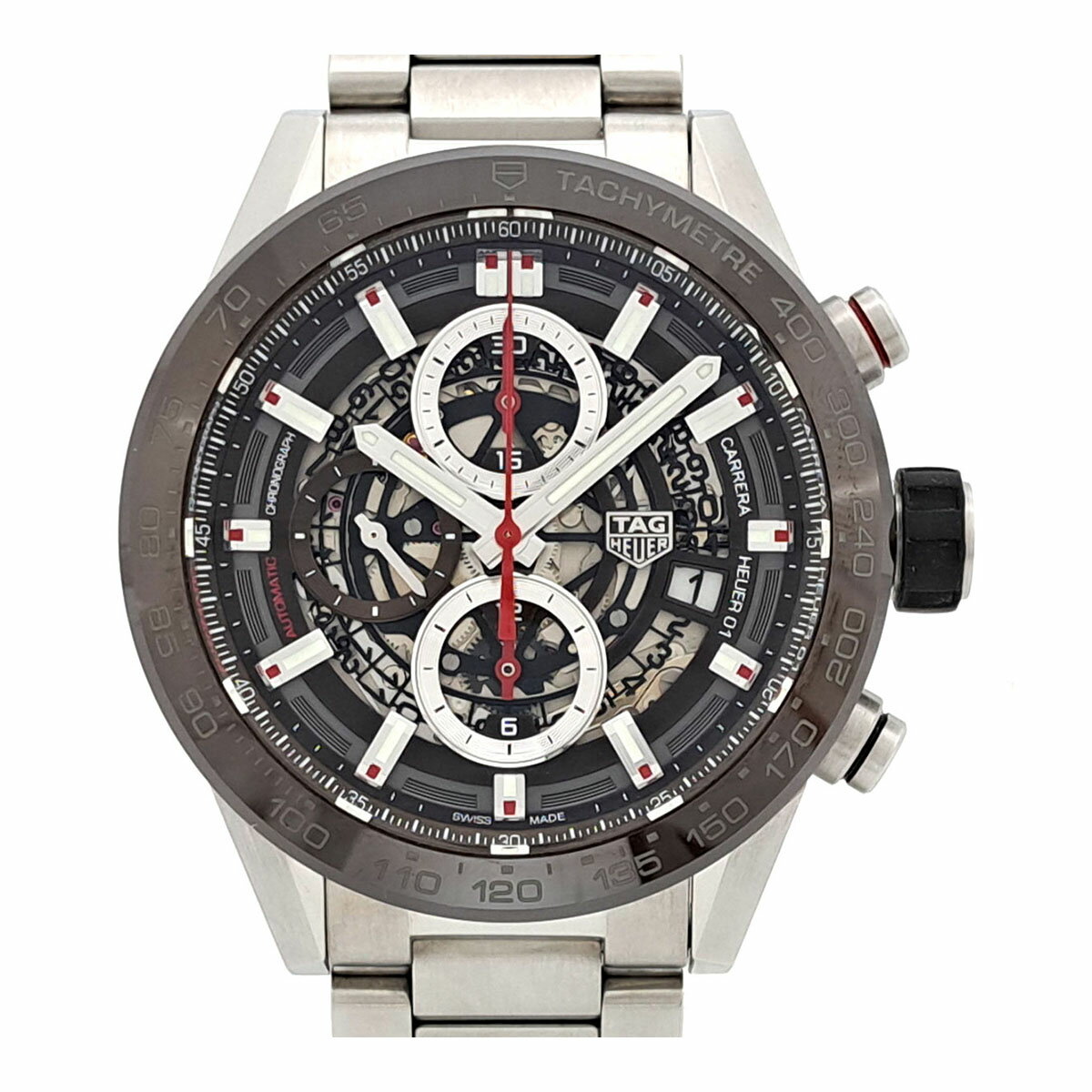 タグホイヤー カレラ キャリバー01 スケルトン CAR201U.BA...(2)