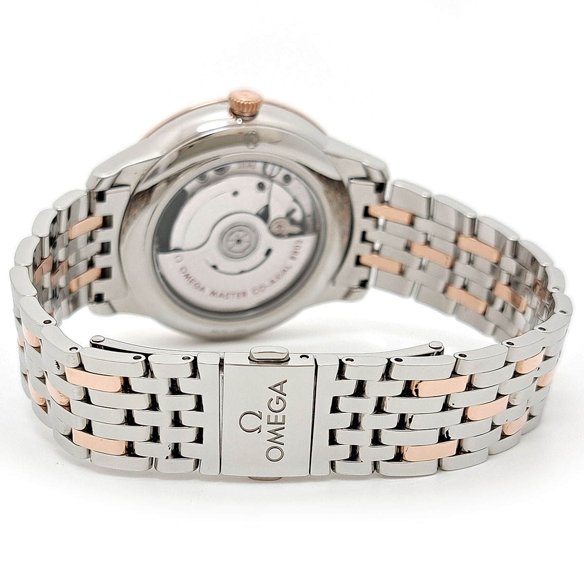 オメガ デ・ヴィル プレステージ 434.20.41.20.02.001 自動巻き ステンレススティール ピンクゴールド メンズ OMEGA 【中古】 【時計】