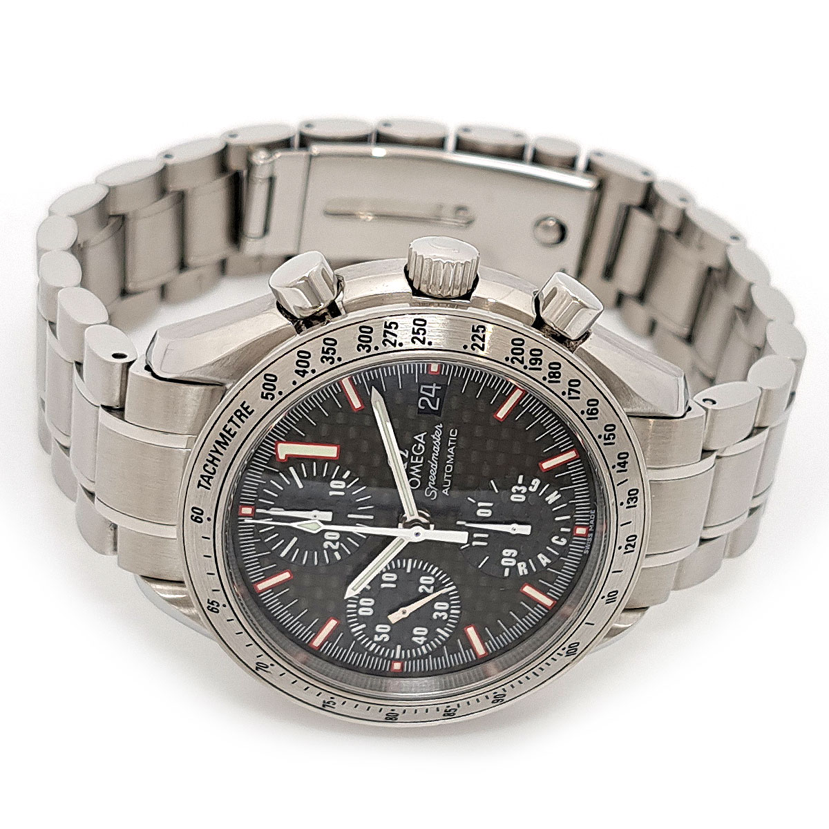 オメガ スピードマスター レーシング ミハエル・シューマッハ クロノグラフ 3519.50 自動巻き ステンレススティール メンズ OMEGA 【中古】 【時計】