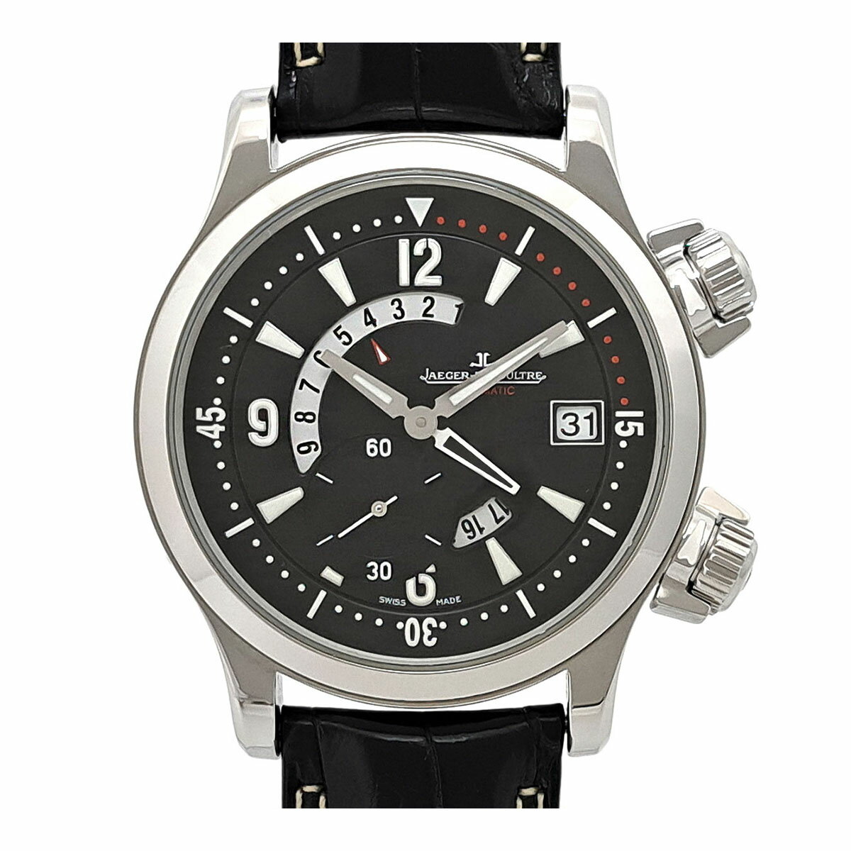 ジャガールクルト マスターコンプレッサー デュアルマティック Q1738470 自動巻き ステンレススティー..