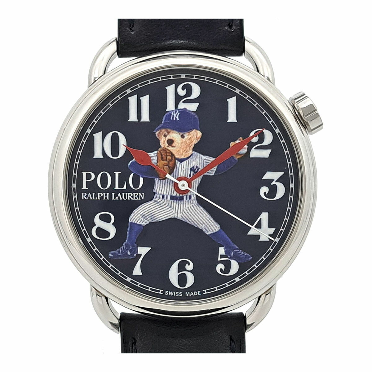ラルフローレン ポロ NYヤンキース ベア 472865479002 自動巻き ステンレススティール メンズ RALPH LAUREN 【中古】 【時計】(2)