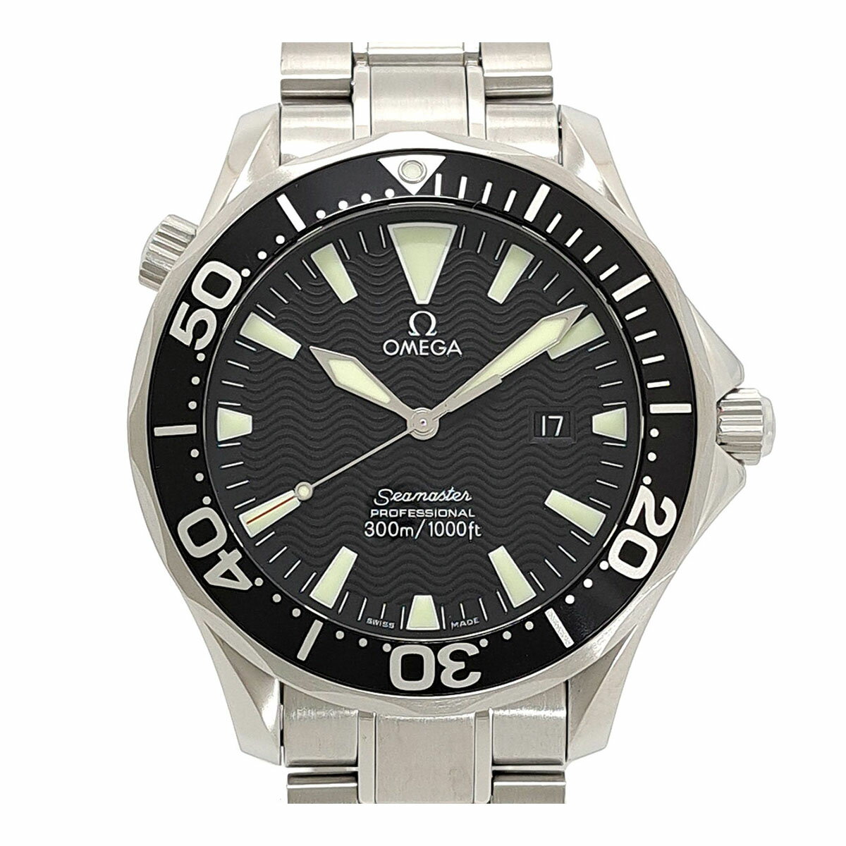 オメガ シーマスター300 2264.50 クオーツ ステンレススティール メンズ OMEGA 【中 ...