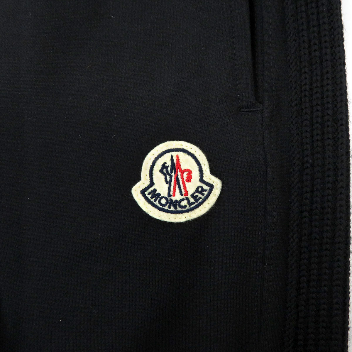 モンクレール PANTALONE スウェット パンツ 8H000 09 89ALE レディース ブラック MONCLER 【中古】 【アパレル・小物】