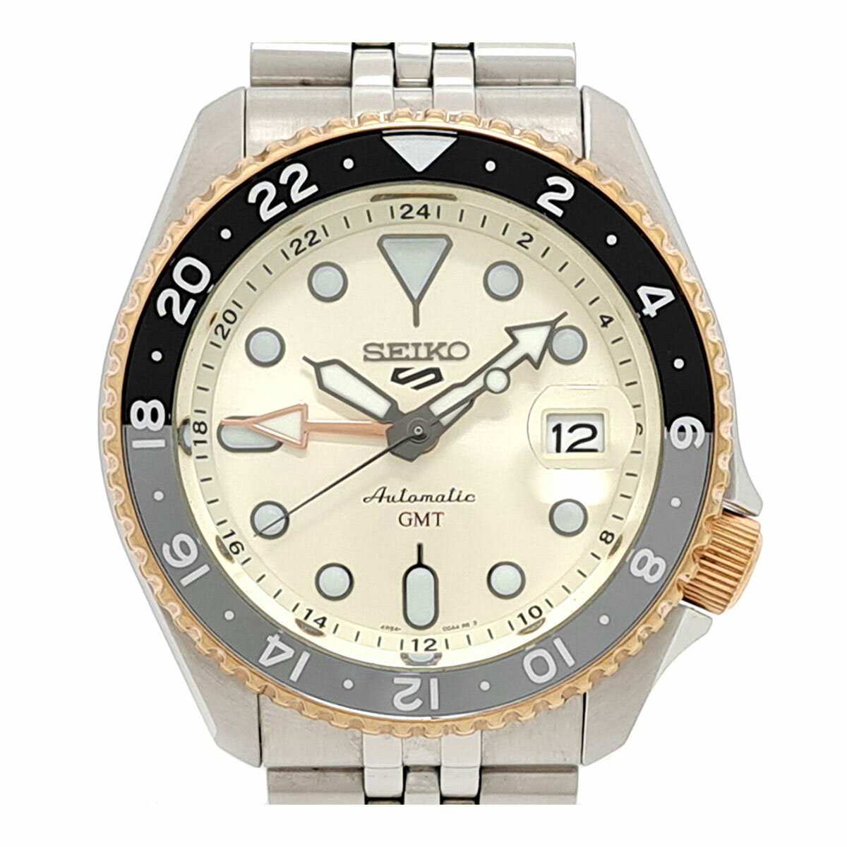 乐天商城 - セイコー 5スポーツ GMT SSK046 自動巻き ステンレススティール ゴールドメッキ メンズ SEIKO 【中古】 【時計】