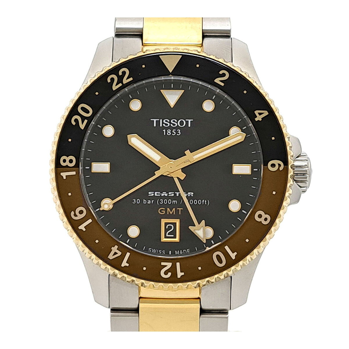 OMEGA - ティソ シースター 1000 T120.852.22.051.00 クオーツ ステンレススティール メンズ TISSOT 【中古】 【時計】
