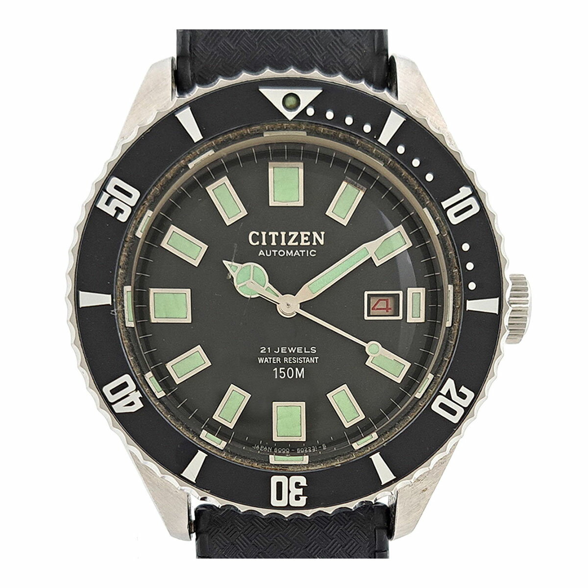乐天商城 - シチズン チャレンジダイバー 赤カレンダー 4-600851Y 自動巻き ステンレススティール メンズ CITIZEN [アンティーク ヴィンテージ] 【中古】 【時計】