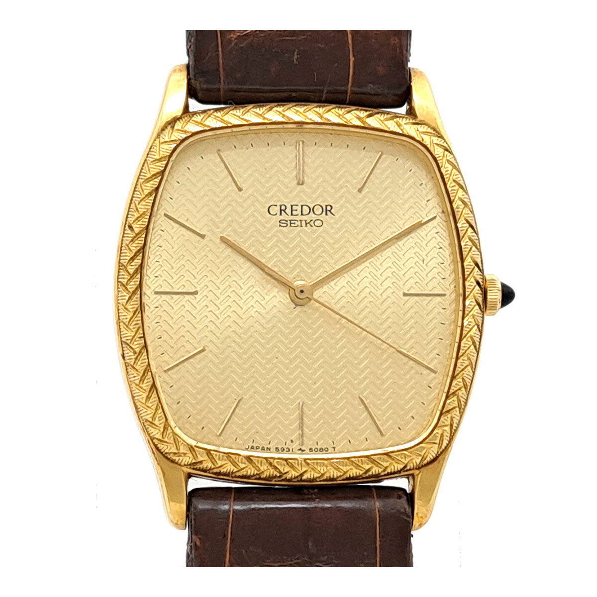 セイコー クレドール 5931-5100 クオーツ イエローゴールド メンズ SEIKO 【中古】 【時計】