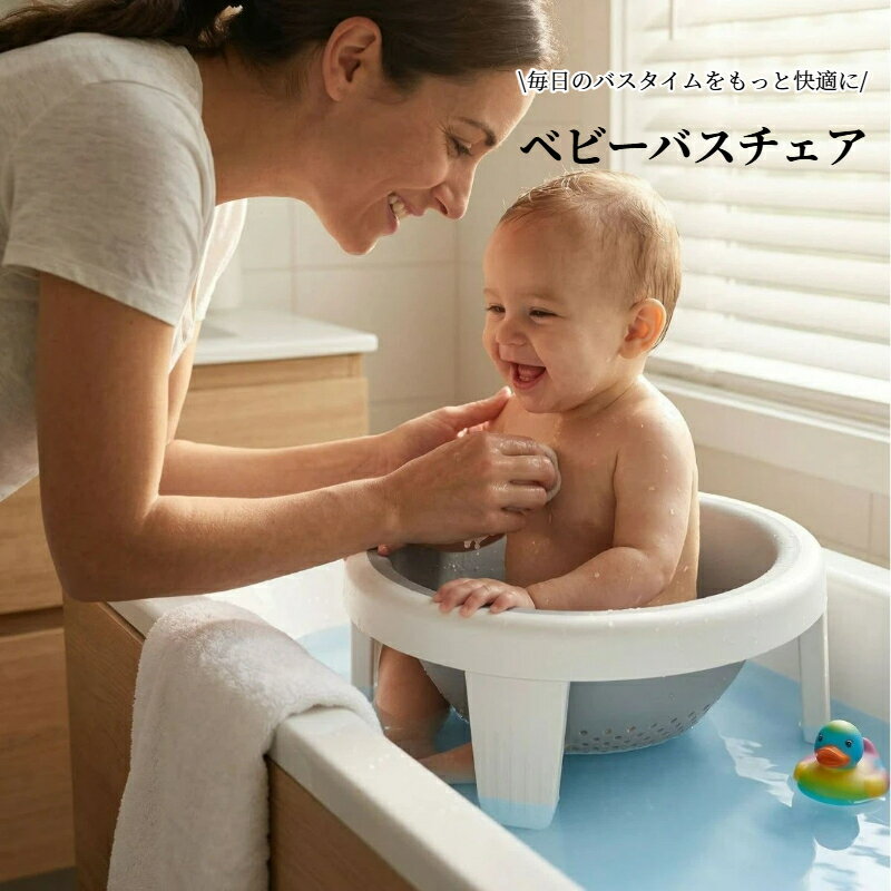 ベビーバスチェア ベビーチェア お風呂チェア 赤ちゃん 背もたれ付き お風呂用 バ...