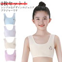 2枚セット ジュニア ノンワイヤー 肌着 小学生 ブラジャー ジュニアインナー スポーツブラ 綿 子供 可愛い インナー ガールズ スポーツブラジャー 入門 キ...