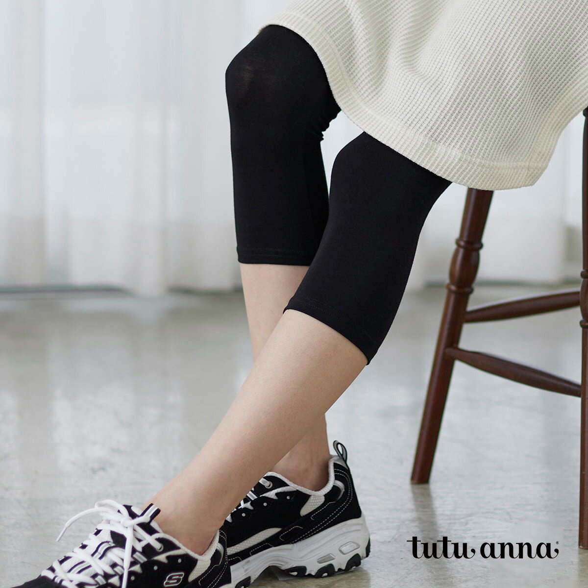 tutuanna チュチュアンナ レディース レギンス 綿混 大きいサイズ 7分丈レギンス(2XL〜3XL) #2023/2/7NEW