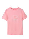 レーヨン混シェル箔プリント刺繍Tシャツ レディース ルームウェア トップス 単品 半袖