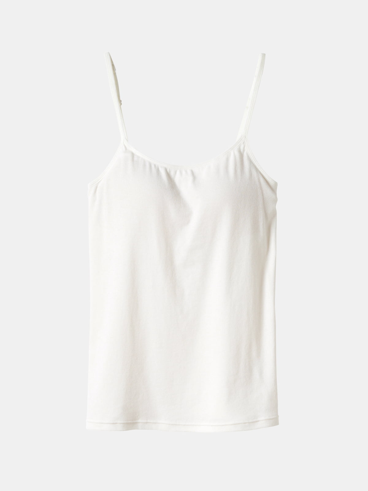 [とにかくさらっと涼しい]綿混カップ付きキャミソール レディース インナー キャミソール 肌着 コットン 綿混のサムネイル