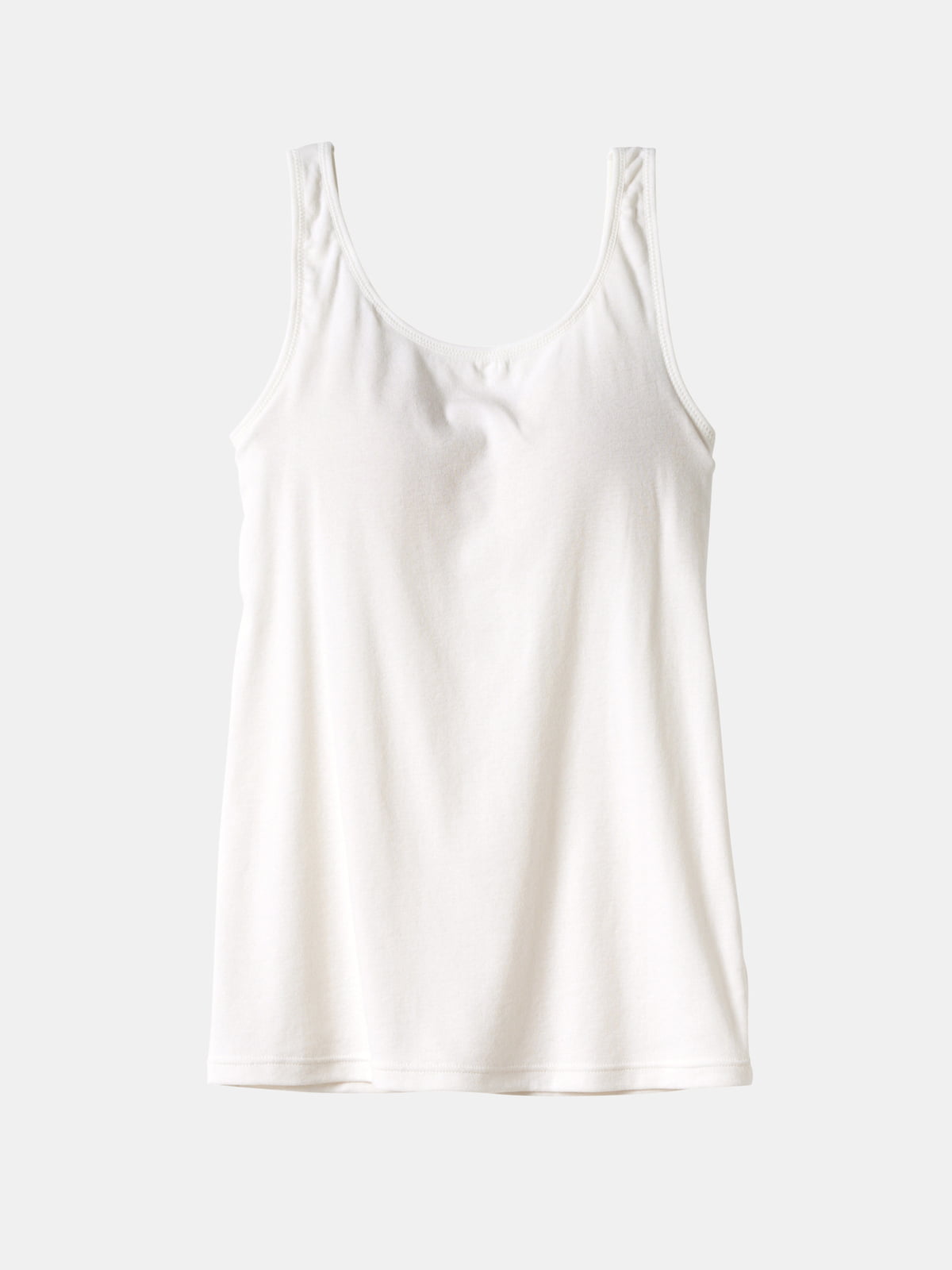 [とにかくさらっと涼しい]綿混カップ付きタンクトップ レディース インナー キャミソール 肌着 コットン 綿混のサムネイル