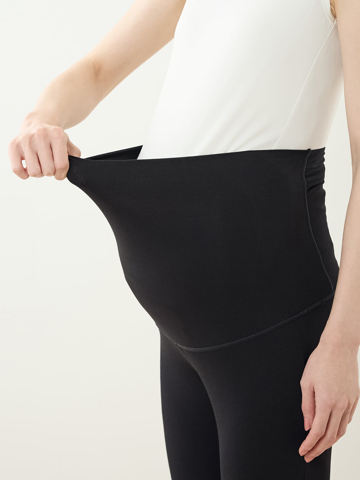 レディース レギンス 10分丈 [マタニティ]レーヨン混縫製レギンス10分丈 3
