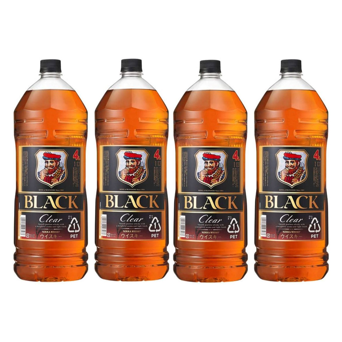 送料無料 ブラックニッカ 4L×4本 2000円オフクーポン 6/15から使える詳細は商品説明欄バナ ...