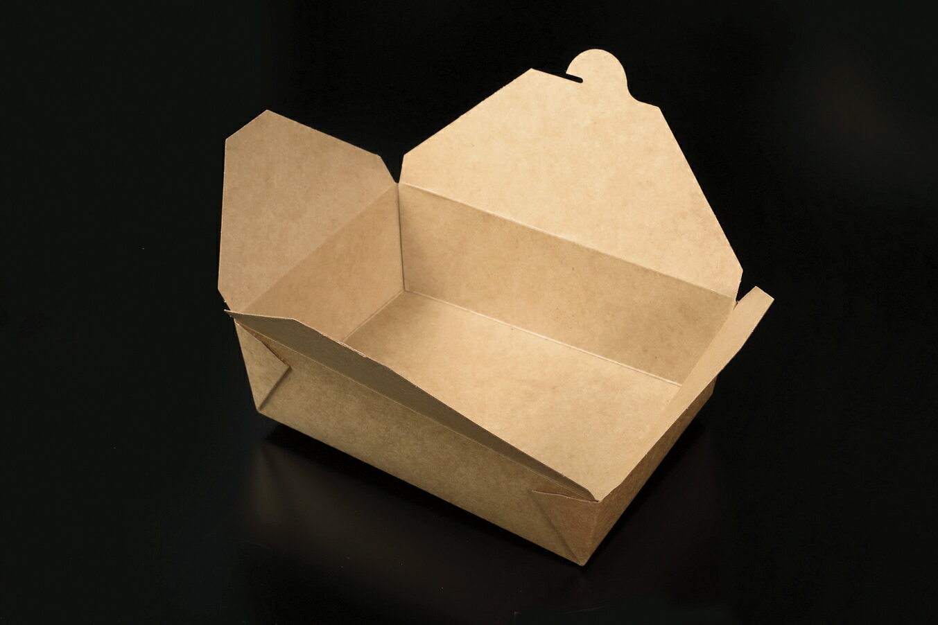 【紙製】【ボックス】【未晒】【業務用】【送料無料】耐水性/耐油性【レンジ対応】【約1130グラム】【仕切りなし】【200入り】【1ケース】【メーカー直送】KMボックス　KM-34未晒紙ボックス紙製使い捨て容器。電子レンジ対応。嵌合タイプ