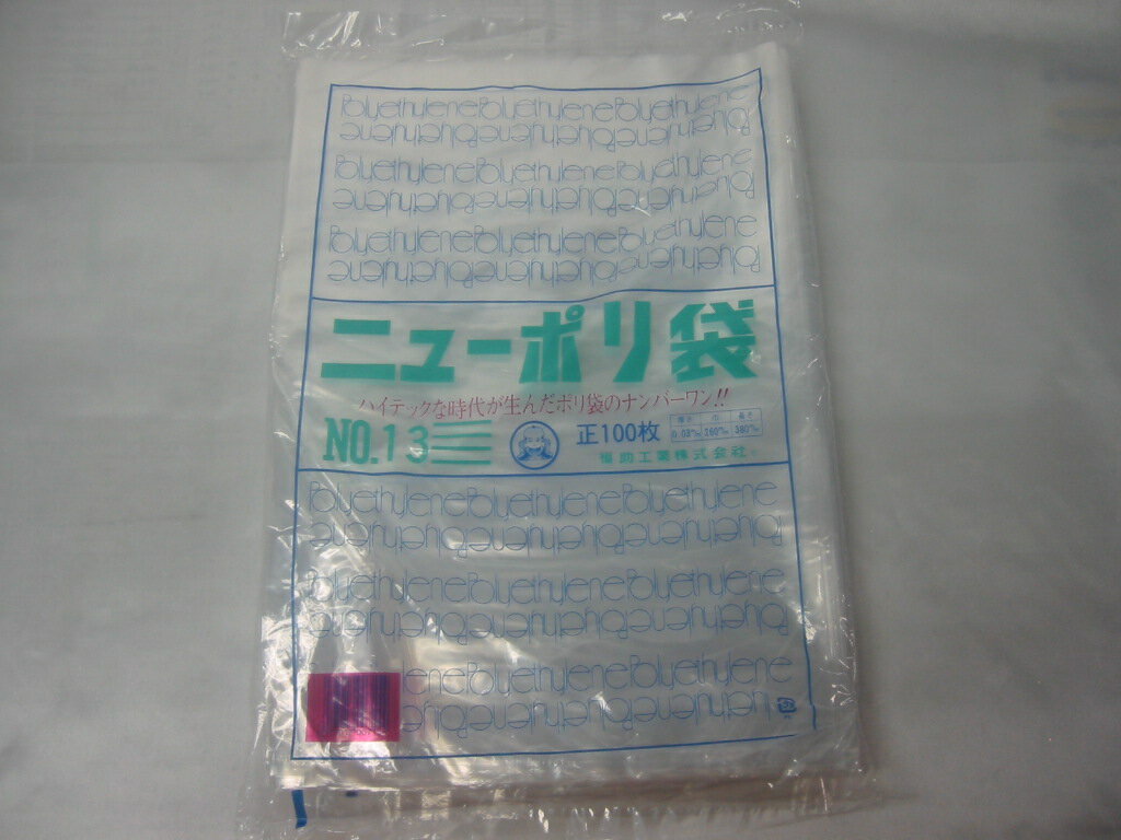 [業務用]ポリ袋 規格袋 No13 100枚入り 厚さ0.03mm商品の保護や食品の酸化防止や冷凍保存に商品分類(LDポリ袋 ローデン袋 袋 ビニール袋 ビニル袋 ポリ袋 ポリエチレン袋 冷凍保存袋 冷凍保存パック 透明 透明袋)包装用品 ラッピング用品の激安の店 食品包装に便利