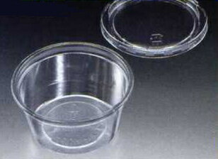 おかずカップ クリーンカップ 90丸型 透明フタ付き100枚 プラスチックの使い捨てカップ(お惣菜/おかず/デザート/フル…