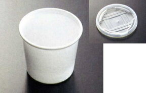 【業務用】使い捨てスープカップ プラスチック容器 テイクアウト 容器 使い捨て椀 味噌汁 ゼリー CFカップ 100個入　丸 蓋付き 95-270