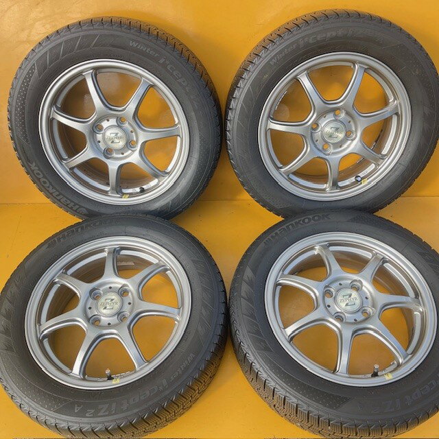 【中古】2019年おまけスタッドレス175/65R15＋アルミホイール5.5J15+50、100/4穴4本SETマイクラCプラスC フィット GP1 スイフト ZC13S, 43S, 53S, 83S, ZD53S, 83Sプラットまで約3.0-2.0mm」溝少な目タイヤは転がし用夏用とお考え下さい