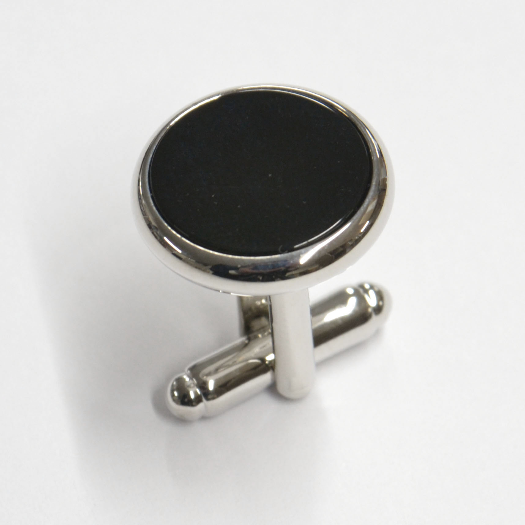 タキシード用 カフスボタン ブラック 結婚式 ウエディング 定番【販売】オニキス素材 左右2個セット、ケース無し