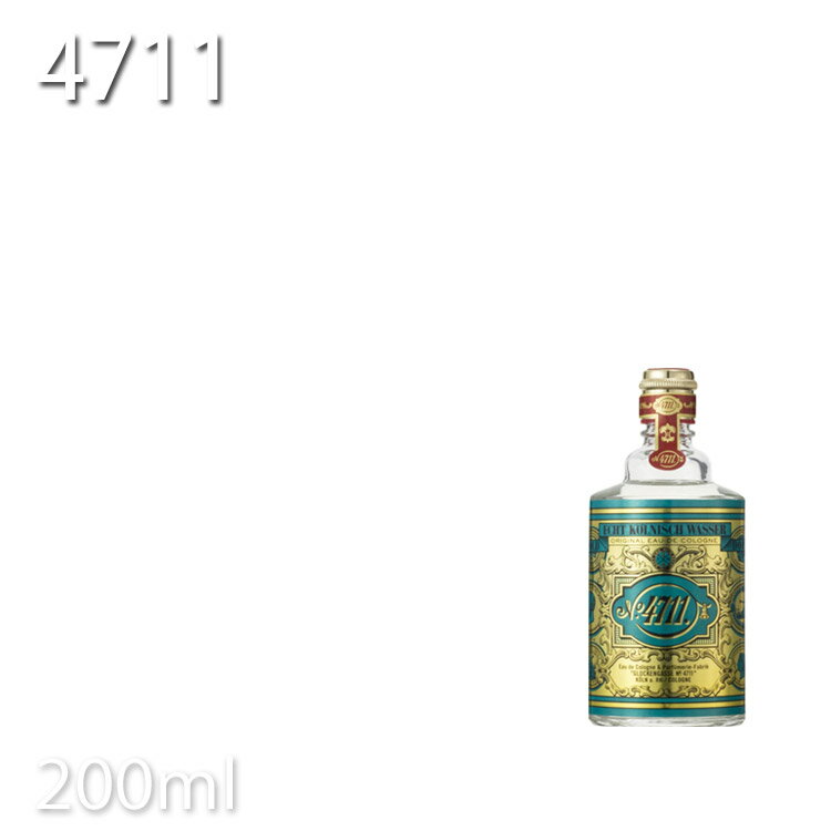 4711 オリジナル オーデコロン 200ml 柳屋 プロ用美容室専門店 香水 フレグランス 業務用 温泉施設 温浴施設 スポーツ施設 ゴルフ場 スパ施設 ホテル プレゼント用 退職 ご挨拶 プチギフト用 お返し 贈り物 ギフト用 誕生日