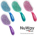 NuWay4Hair Brush C ニューウェイ ブラシC ヘアブラシ くし GN PK PE BL グリーン ピンク パープル ブルー 通気性 ブロー プロ用 ディタングルブラシ プロ用美容室専門店 つや髪美肌研究SHOP