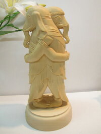 〜木彫り仏像歓喜天〜一刀彫/素材:柘植