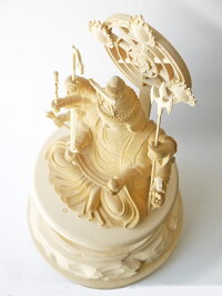 〜木彫り仏像八臂弁才天〜仕様:無垢/素材:桧