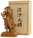 【総高41cm】深沙大将(じんじゃたいしょう) 木彫り 仏像 縁起物 ~『一刀彫 / 素材:けやき』