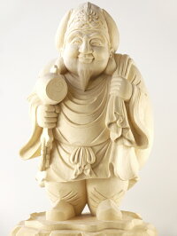 〜木彫り大黒様〜一刀彫/素材:桧