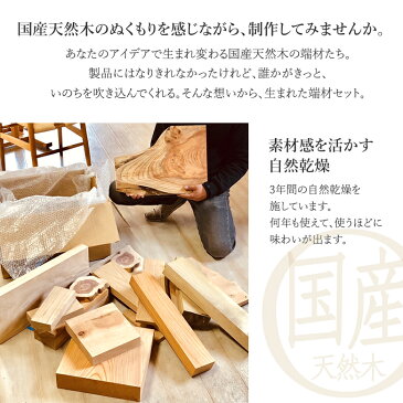 【送料無料】端材セット（大）国産天然木の端材を詰め合わせDIY 日曜大工 趣味 キット セット ダイニング リビング キッチン 家具