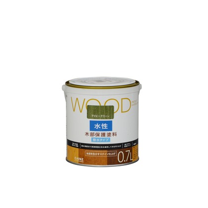カインズ WOOD水性木部保護塗料 アイビーグリーン 0.7L
