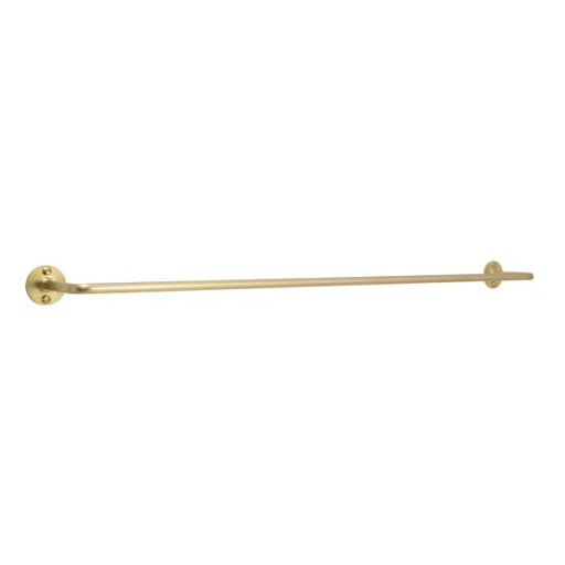 ゴーリキアイランド タオルバー 45B PF HL 478×28×55mm 金色/真鍮ヘアライン仕上げ 640101(264-391) 1個 ゴーリキアイランド タオルバー 45B PF HL 478×28×55mm 金色/真鍮ヘアライン仕上げ 640101(264-391) 1個