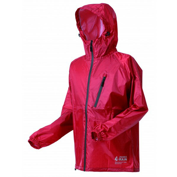 喜多 スーパーライトレインウェア 超軽量 M レッド(霜降り柄) No1710 1着