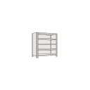 サカエ 物品棚LE型 W1500×D300×H2100mm アイボリー LWE2516 1台【2506DFD_5】