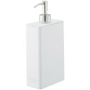 山崎実業 ツーウェイディスペンサー スクエア タワー スリム シャンプー 700ml ホワイト 4252 1個