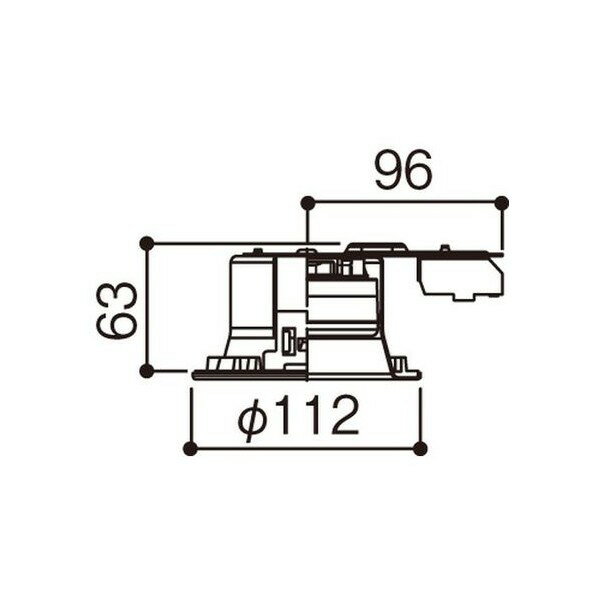 Panasonic(パナソニック) ダウンライト 温白色・浅型7H・拡散 調光・φ100 100形 XAD3111VCB1 1台 2