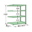扶桑金属工業 中量ラック 900×450×1500mm グリーン MG1509M04R 1点