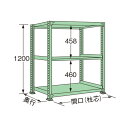 扶桑金属工業 中量ラック 900×600×1200mm グリーン MG1209L03T 1点