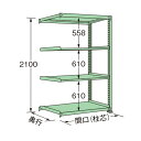扶桑金属工業 中量ラック 900×450×2100mm グリーン MG2109M04R 1点