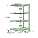 扶桑金属工業 中量ラック 1190×600×2100mm グリーン ME2112L04R 1点