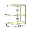 扶桑金属工業 中量ラック 1200×600×1500mm アイボリー WG1512L03R 1点