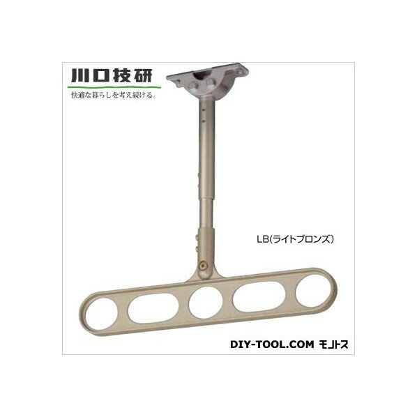 川口技研 軒天用ホスクリーン シャフト・スリムベースタイプ ライトブロンズ ZP-104-LB 2本