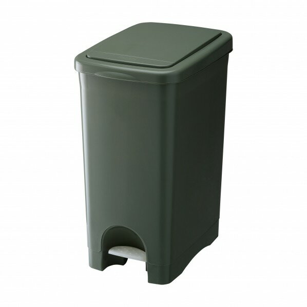 テラモト ペダル式ゴミ箱 プッシュペタルペール45型 W315×D465×H582mm グリーン DS-214-145-1 1個