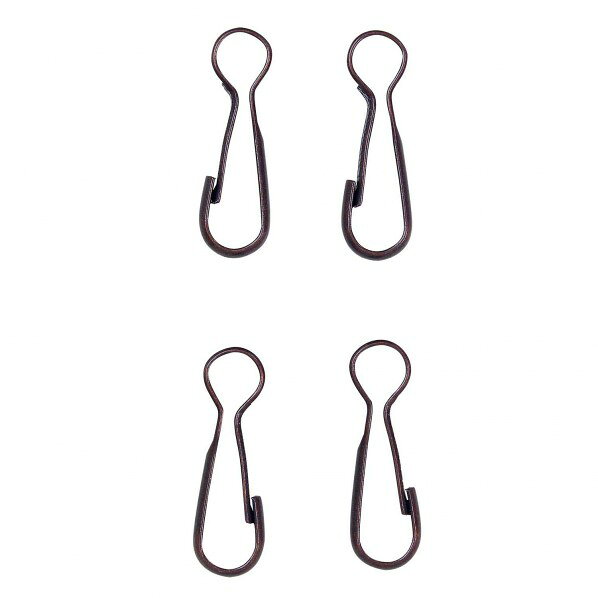 ニッサチェイン(NISSA) アンティークスナップ 寸法(mm):28×6 アンティーク銅ブロンズ No1015 4個