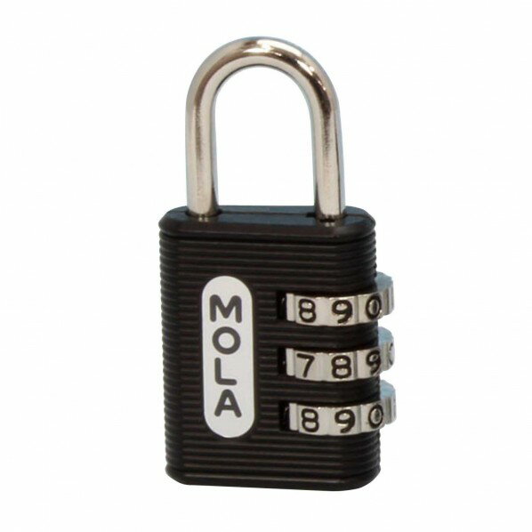 和気産業 しっかり丈夫な可変式文字合せ錠 黒 IB-123 1個【2512DFD_3】